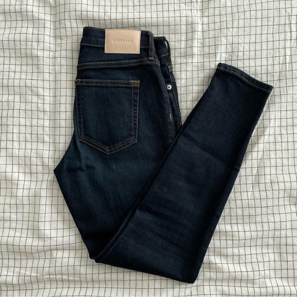 Everlane The Mid-Rise Skinny Jean Dark Indigo - Picture 3 of 6